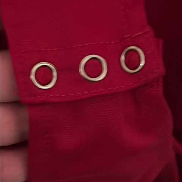 Tiger Mist Red Bodysuit Elegant Stretchy Design, size M - Picture 7 of 7